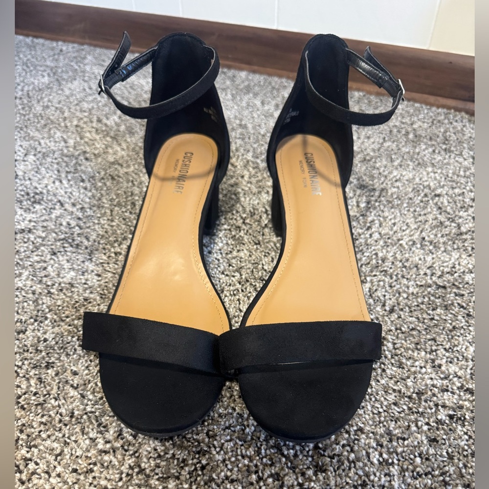 Elegant Black Heeled Sandals